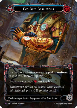 Image for Evo Beta Base Arms (Blue) (Marvel) (PEN070) (Compendium of Rathe) - Flesh and Blood TCG
