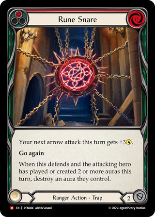 Image for Rune Snare (Red) (PEN084) (Compendium of Rathe) - Flesh and Blood TCG