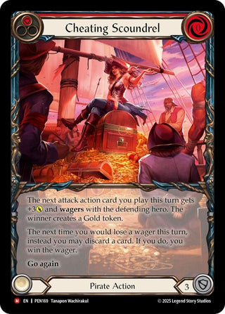 Image for Cheating Scoundrel (Red) (Extended Art) (PEN169) (Compendium of Rathe) - Flesh and Blood TCG