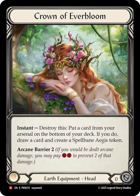 Image for Crown Of Everbloom (PEN215) (Compendium of Rathe) - Flesh and Blood TCG