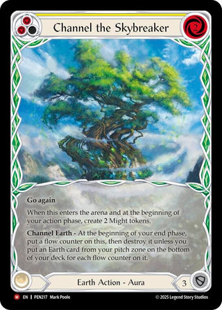 Image for Channel The Skybreaker (Yellow) (Extended Art) (PEN217) (Compendium of Rathe) - Flesh and Blood TCG