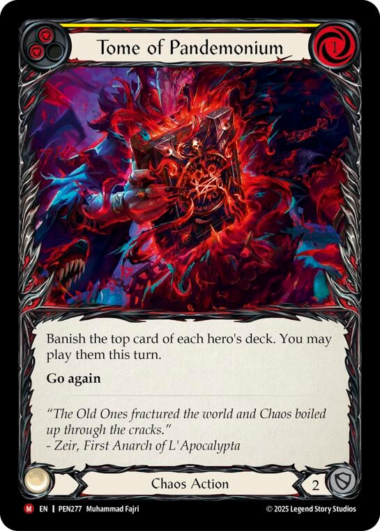 Image for Tome Of Pandemonium (Yellow) (PEN277) (Compendium of Rathe) - Flesh and Blood TCG