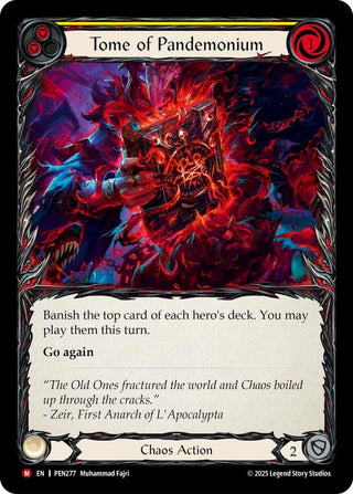 Image for Tome Of Pandemonium (Yellow) (PEN277) (Compendium of Rathe) - Flesh and Blood TCG