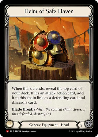 Image for Helm Of Safe Haven (PEN314) (Compendium of Rathe) - Flesh and Blood TCG