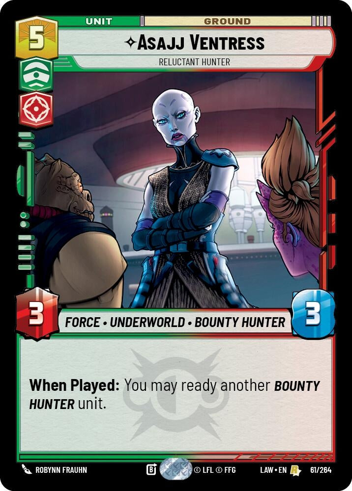 Image for Asajj Ventress - Reluctant Hunter (61/264) (A Lawless Time) - Star Wars: Unlimited