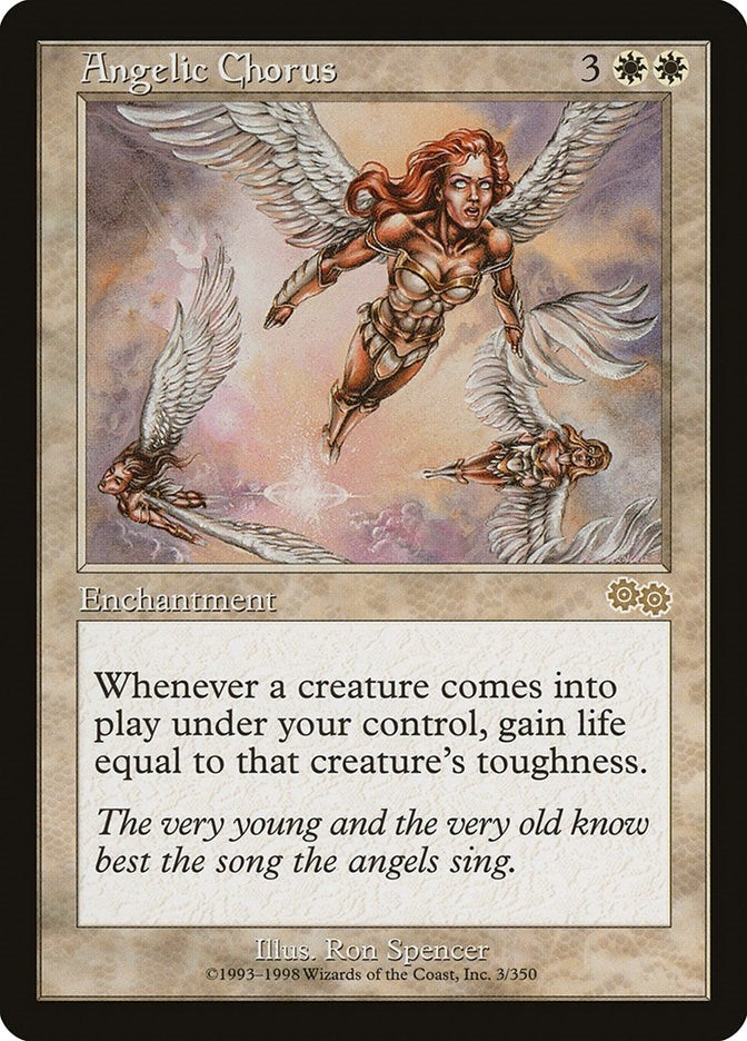 Angelic Chorus (3) [USG] - MTG Single