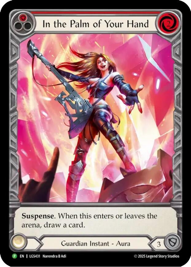 Image for In the Palm of Your Hand - LGS431 (LGS431) (Flesh and Blood: Promo Cards) - Flesh and Blood TCG