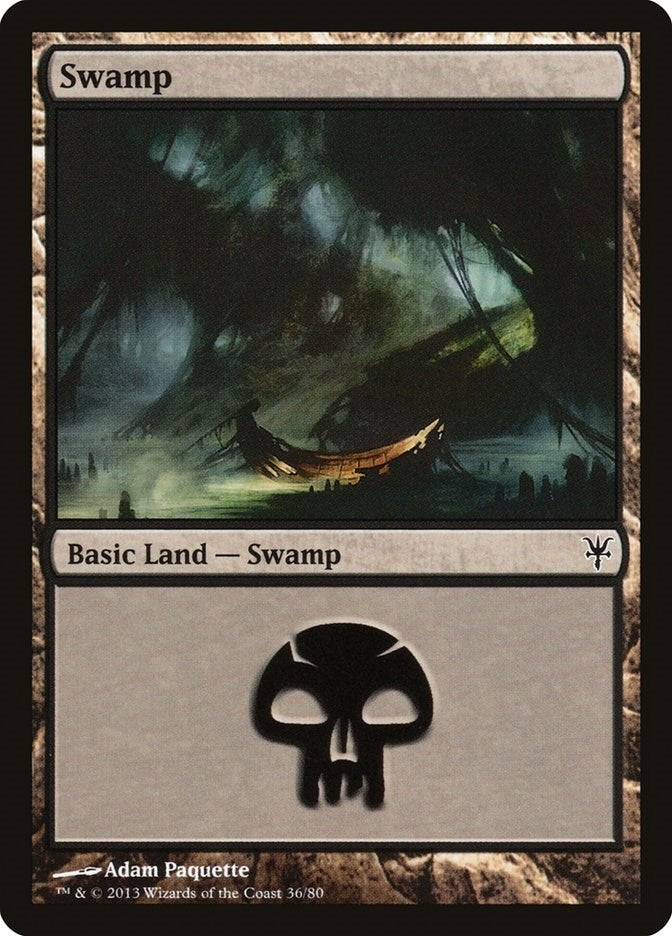 Swamp (36) (36) [DDK] - MTG Single