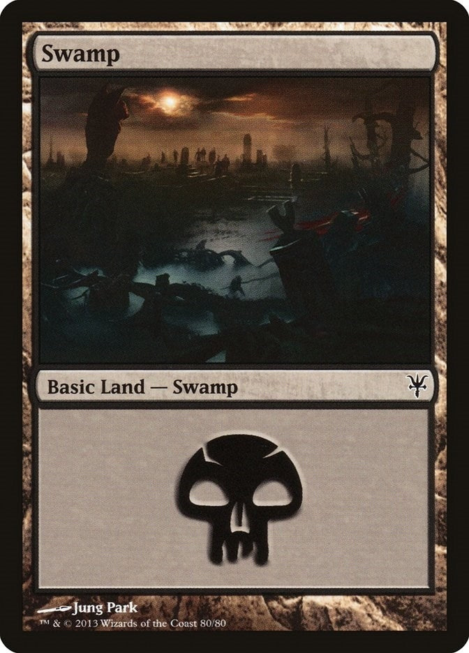 Swamp (80) (80) [DDK] - MTG Single