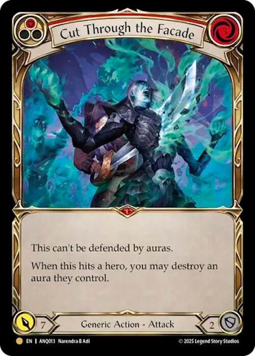 Image for Cut Through The Facade (Red) (ANQ013) (ANQ013) (Compendium of Rathe - Antiquity Pack) - Flesh and Blood TCG
