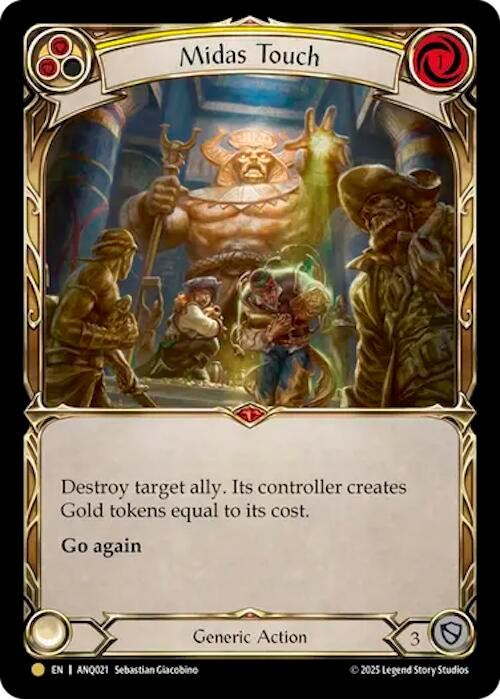 Image for Midas Touch (Yellow) (ANQ021) (ANQ021) (Compendium of Rathe - Antiquity Pack) - Flesh and Blood TCG