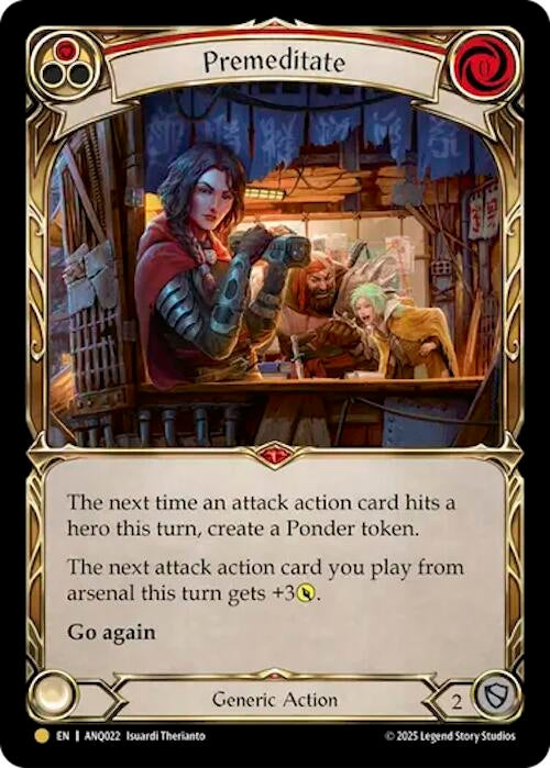 Image for Premeditate (Red) (ANQ022) (ANQ022) (Compendium of Rathe - Antiquity Pack) - Flesh and Blood TCG