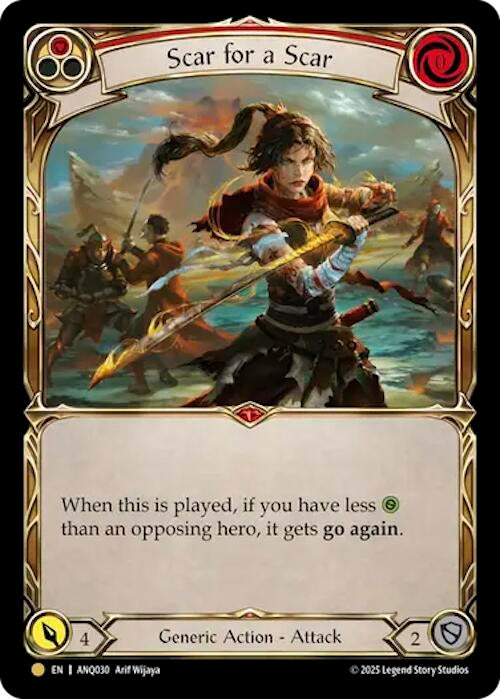 Image for Scar For A Scar (Red) (ANQ030) (ANQ030) (Compendium of Rathe - Antiquity Pack) - Flesh and Blood TCG