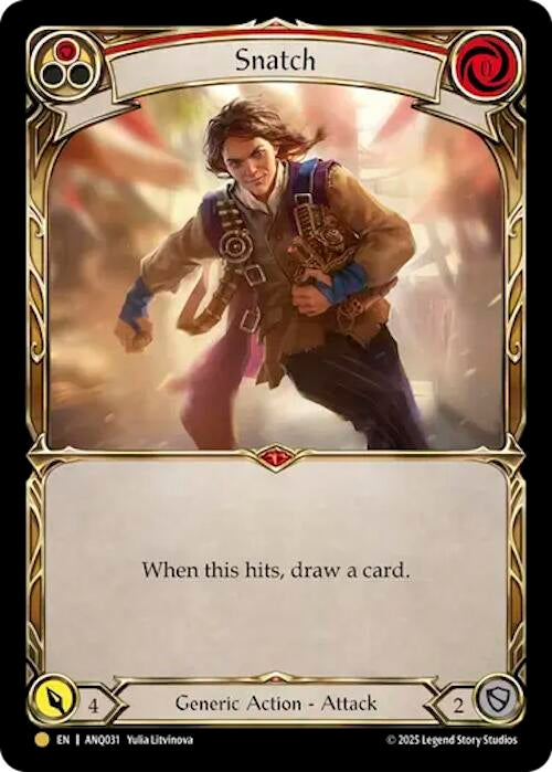 Image for Snatch (Red) (ANQ031) (ANQ031) (Compendium of Rathe - Antiquity Pack) - Flesh and Blood TCG