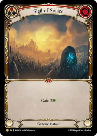 Image for Sigil Of Solace (Red) (ANQ036) (ANQ036) (Compendium of Rathe - Antiquity Pack) - Flesh and Blood TCG
