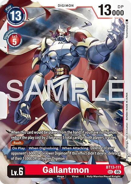 Image for Gallantmon - BT13-111 (Reprint) (BT13-111 SEC) (Advanced Booster Digimon Generation) - Digimon Card Game