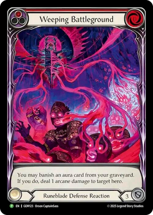 Image for Weeping Battleground (GEM123) (GEM Pack 4) - Flesh and Blood TCG