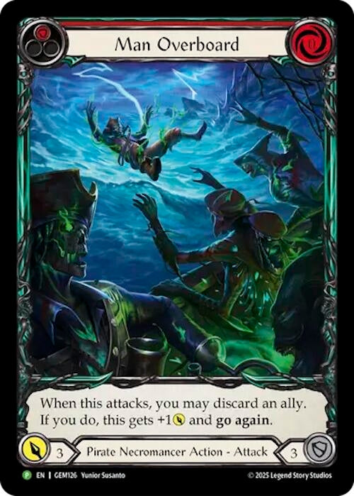 Image for Man Overboard (GEM126) (GEM Pack 4) - Flesh and Blood TCG