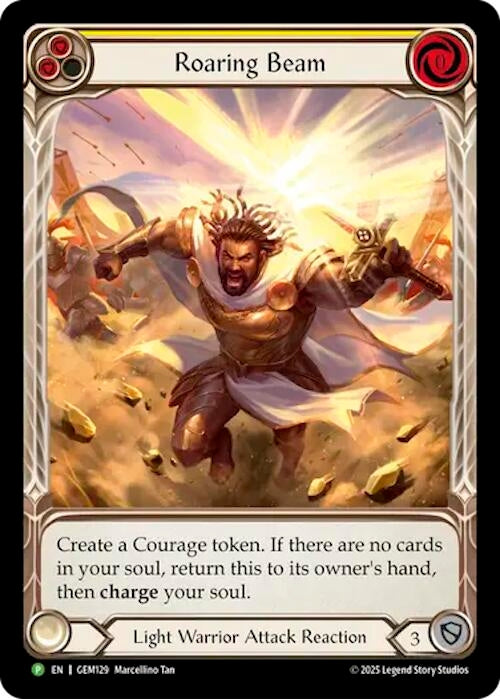Image for Roaring Beam (GEM129) (GEM Pack 4) - Flesh and Blood TCG