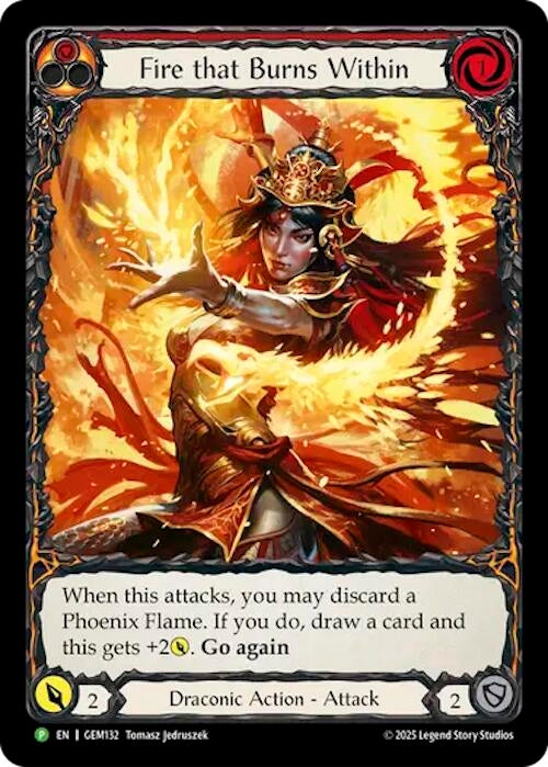 Image for Fire that Burns Within (GEM132) (GEM Pack 4) - Flesh and Blood TCG
