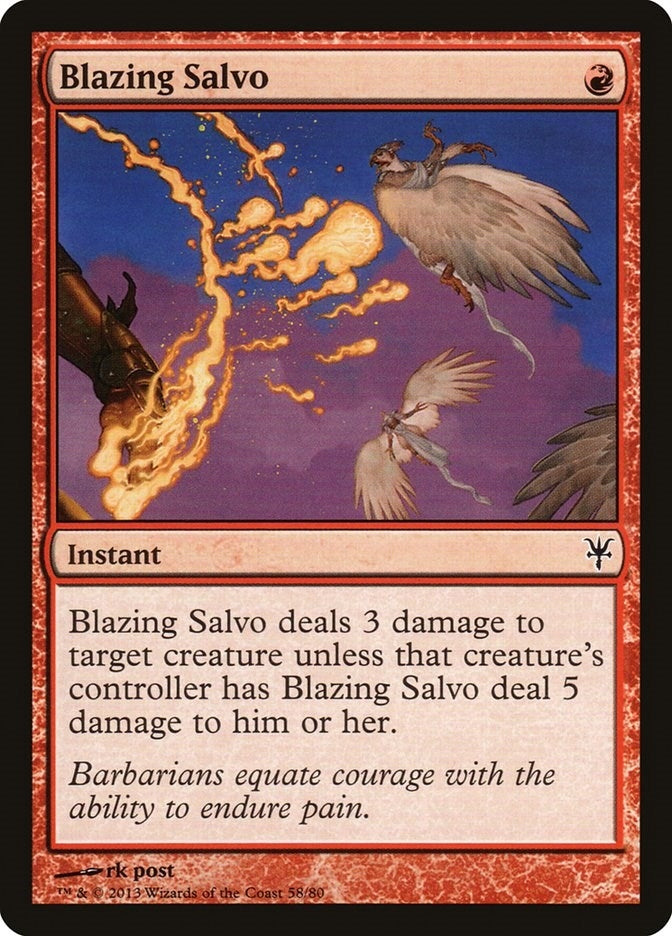 Blazing Salvo (58) [DDK] - MTG Single