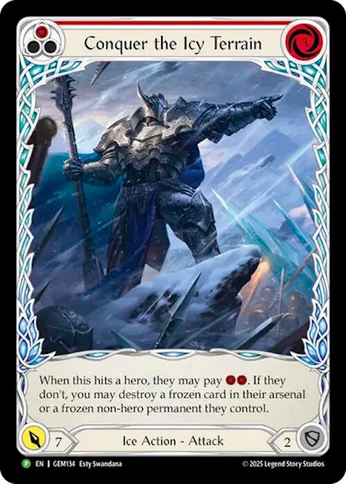 Image for Conquer The Icy Terrain (GEM134) (GEM Pack 4) - Flesh and Blood TCG