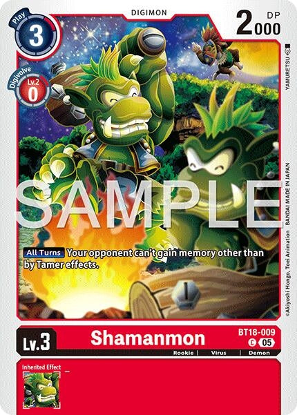 Image for Shamanmon (Reprint) (BT18-009 C) (Advanced Booster Digimon Generation) - Digimon Card Game