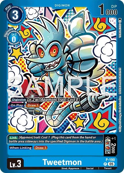 Image for Tweetmon (P-190 P) (Limited Card Pack -Another Knight-) - Digimon Card Game