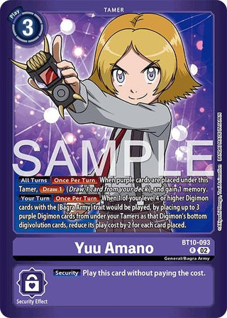 Image for Yuu Amano (BT10-093 R) (Limited Card Pack -Another Knight-) - Digimon Card Game