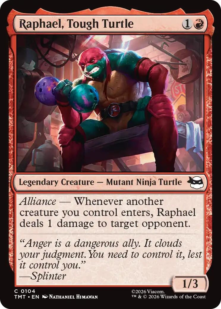 Image for Raphael, Tough Turtle (104) (Teenage Mutant Ninja Turtles) - Magic: The Gathering