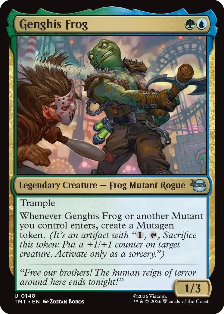 Image for Genghis Frog (148) (Teenage Mutant Ninja Turtles) - Magic: The Gathering