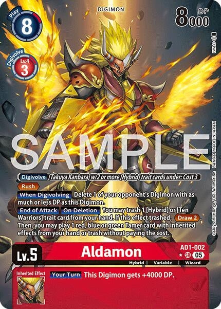 Image for Aldamon (Alternate Art) (AD1-002 SR) (Advanced Booster Digimon Generation) - Digimon Card Game
