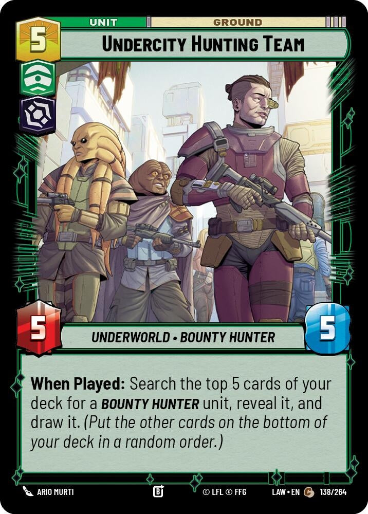 Image for Undercity Hunting Team (138/264) (A Lawless Time) - Star Wars: Unlimited