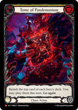 Image for Tome Of Pandemonium (Yellow) (Extended Art) (PEN277) (Compendium of Rathe) - Flesh and Blood TCG