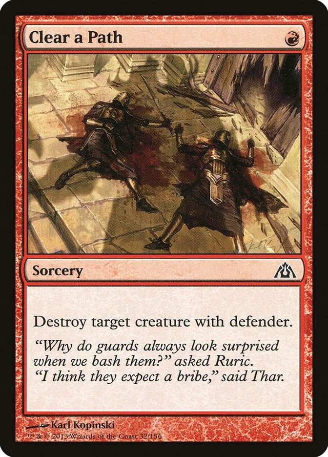 Clear a Path (32) [DGM] - MTG Single