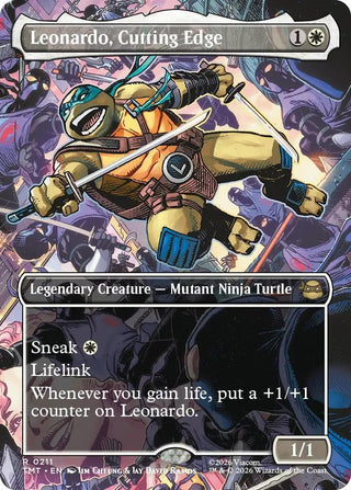 Image for Leonardo, Cutting Edge (Borderless) (211) (Teenage Mutant Ninja Turtles) - Magic: The Gathering