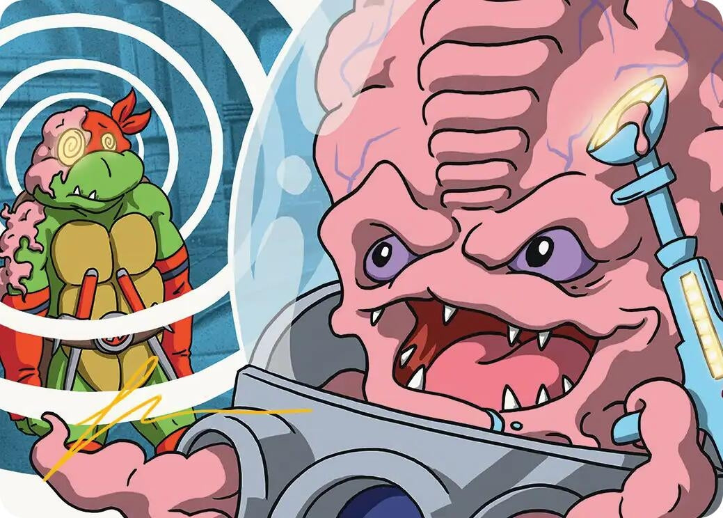 Image for Krang, Master Mind Art Card (25/54) (Gold-Stamped Signature) (25) (Teenage Mutant Ninja Turtles) - Magic: The Gathering