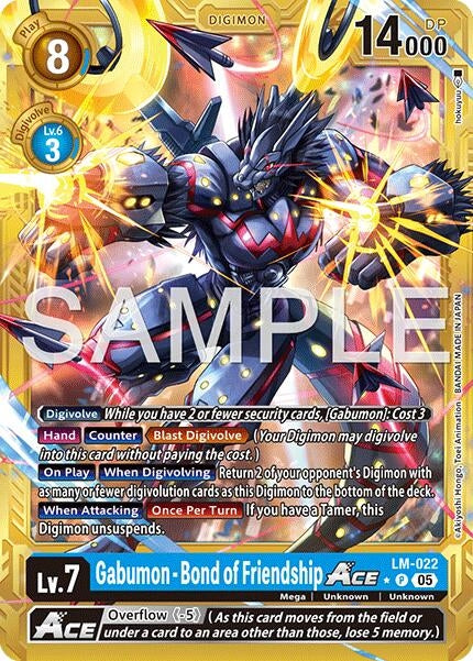Image for Gabumon - Bond of Friendship ACE (Gold Border) (LM-022 P) (Advanced Booster Digimon Generation) - Digimon Card Game