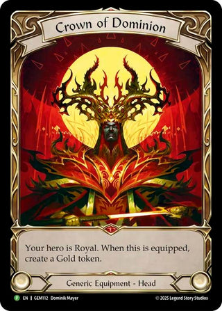 Image for Crown of Dominion (Golden) (GEM112) (GEM Pack 4) - Flesh and Blood TCG