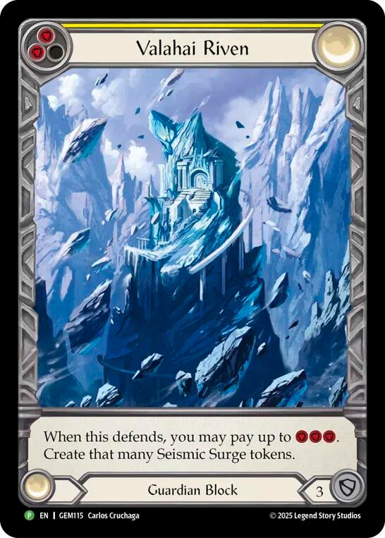 Image for Valahai Riven (Yellow) (GEM115) (GEM Pack 4) - Flesh and Blood TCG