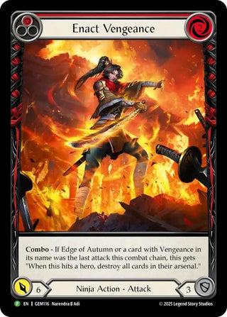 Image for Enact Vengeance (GEM116) (GEM Pack 4) - Flesh and Blood TCG
