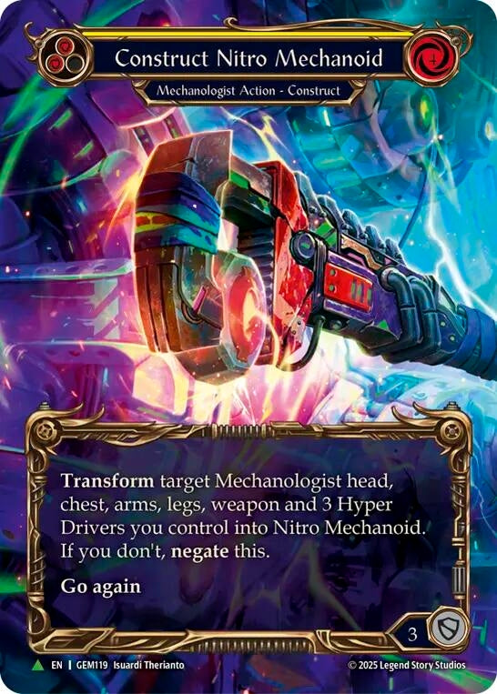 Image for Construct Nitro Mechanoid (GEM119) (GEM Pack 4) - Flesh and Blood TCG