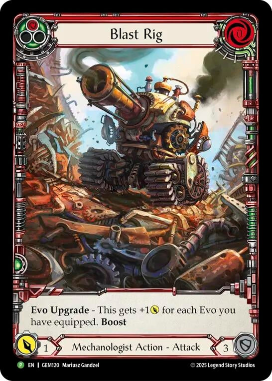Image for Blast Rig (Red) (GEM120) (GEM Pack 4) - Flesh and Blood TCG