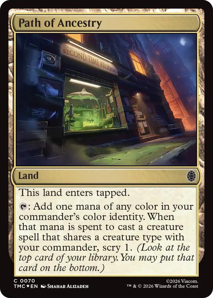 Image for Path of Ancestry (Surge Foil) (70) (Teenage Mutant Ninja Turtles) - Magic: The Gathering