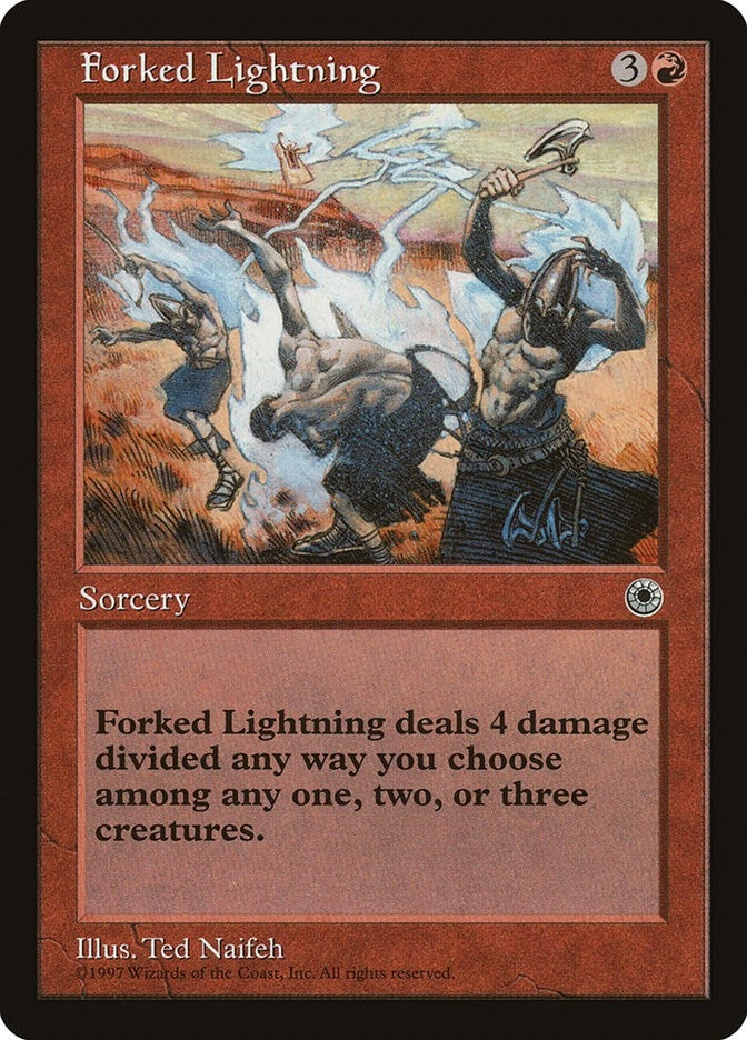 Forked Lightning [POR] - MTG Single