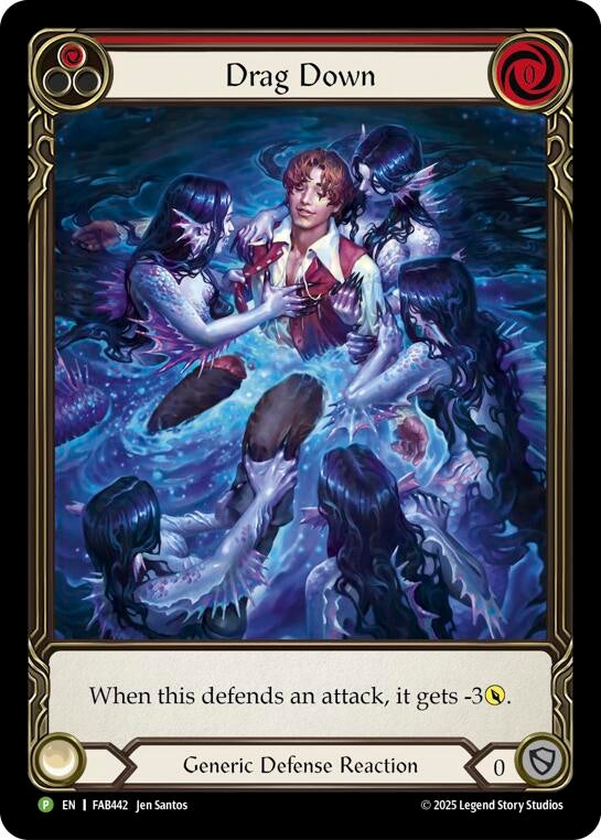 Image for Drag Down (Red) - FAB442 (PEN331) (Flesh and Blood: Promo Cards) - Flesh and Blood TCG
