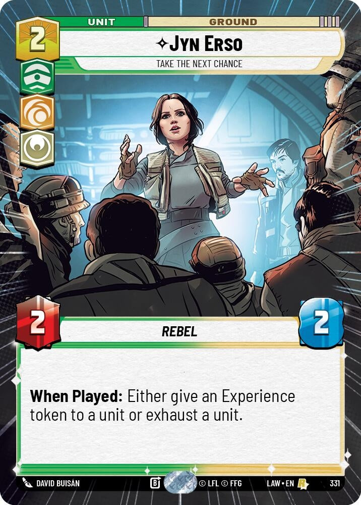 Image for Jyn Erso - Take the Next Chance (Hyperspace) (331) (A Lawless Time) - Star Wars: Unlimited