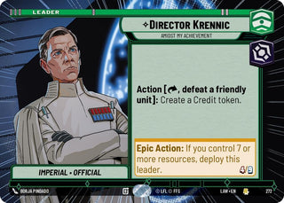 Image for Director Krennic - Amidst My Achievement (Hyperspace) (272) (A Lawless Time) - Star Wars: Unlimited