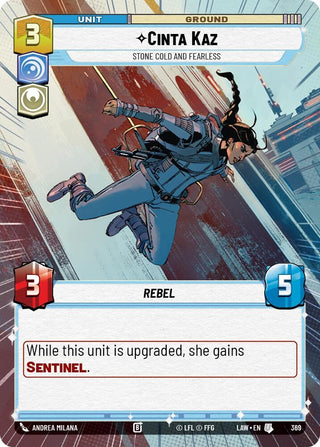 Image for Cinta Kaz - Stone Cold and Fearless (Hyperspace) (369) (A Lawless Time) - Star Wars: Unlimited
