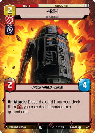Image for BT-1 - Blastomech (Hyperspace) (437) (A Lawless Time) - Star Wars: Unlimited